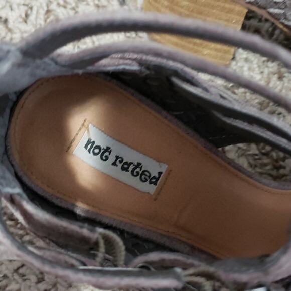 Not Rated Ofanto Pewter Gladiator Sandal - Picture 7 of 8